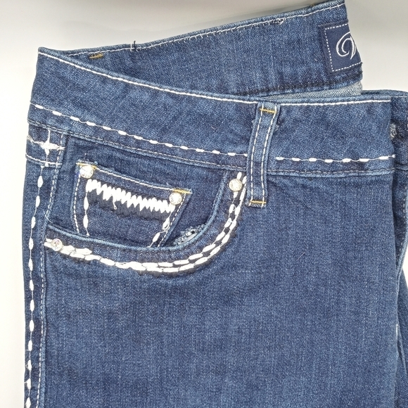 Vingin Only Straight Leg Women Blue Jeans Size 9 - Picture 7 of 13